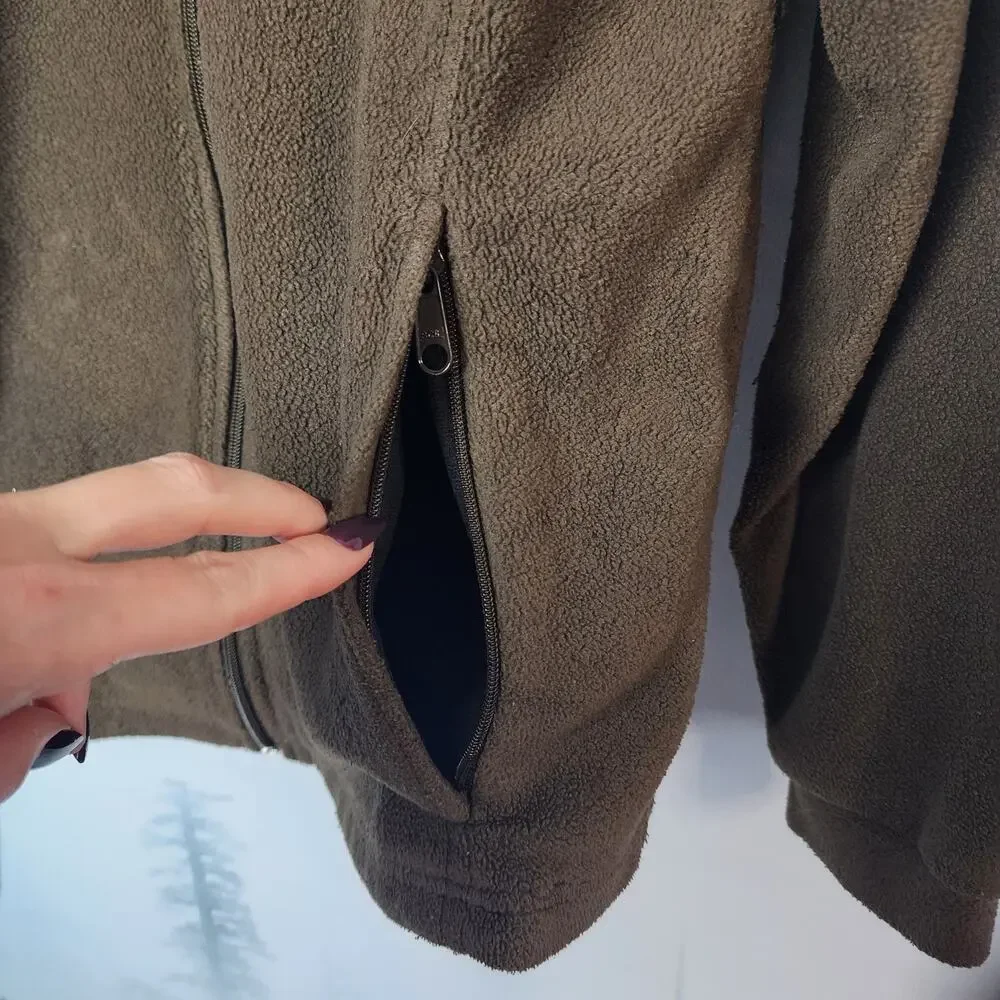 Columbia Youth Brown Full Zip Fleece Jacket | Youth 14/16